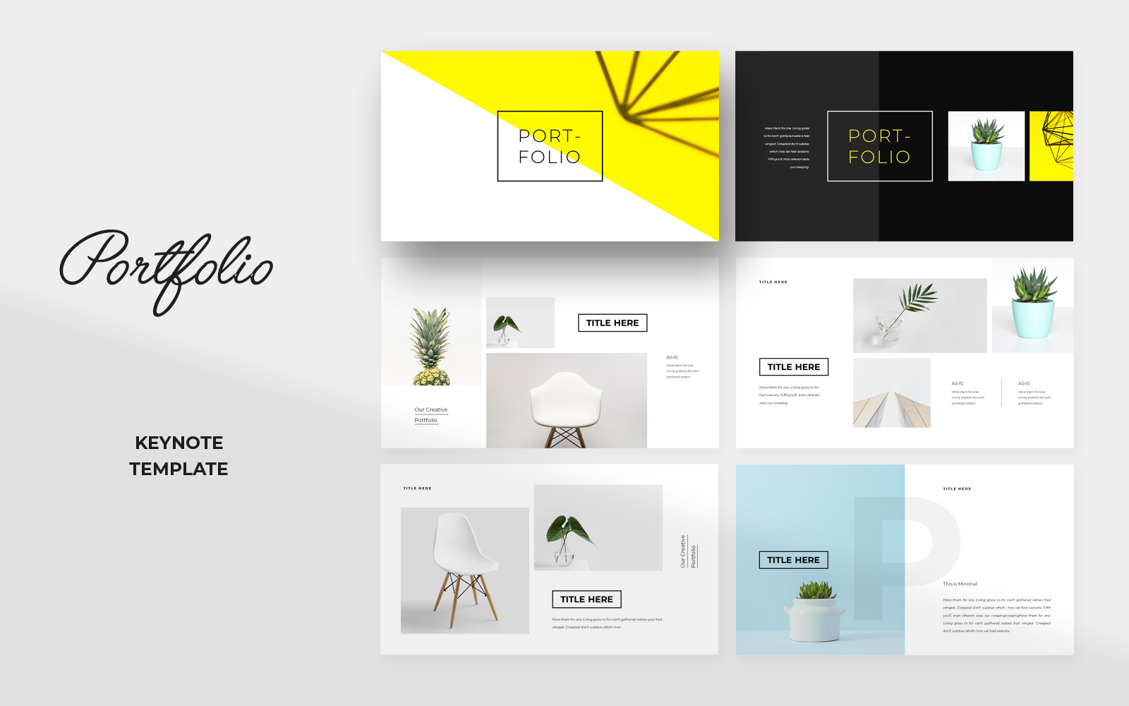 Portfolio - Keynote template