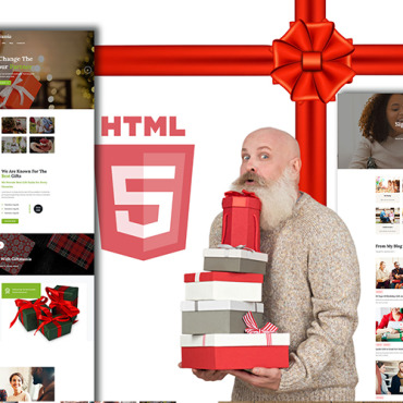 Christmas Gifts Responsive Website Templates 150826