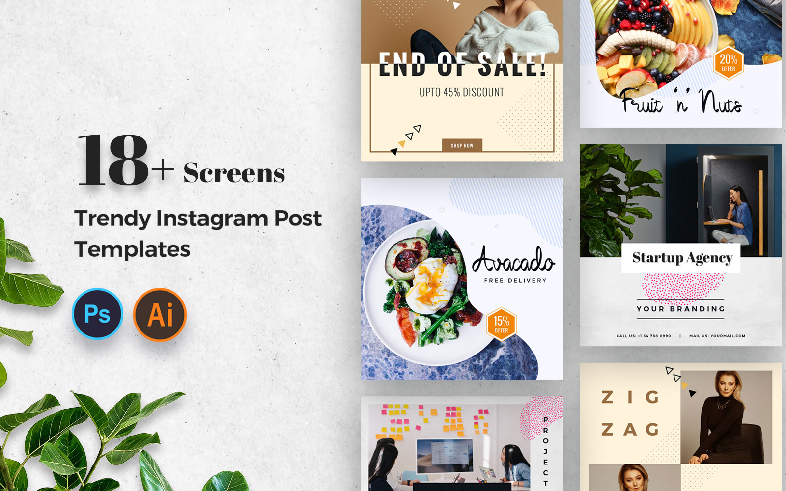 Instagram Post Social Media Template