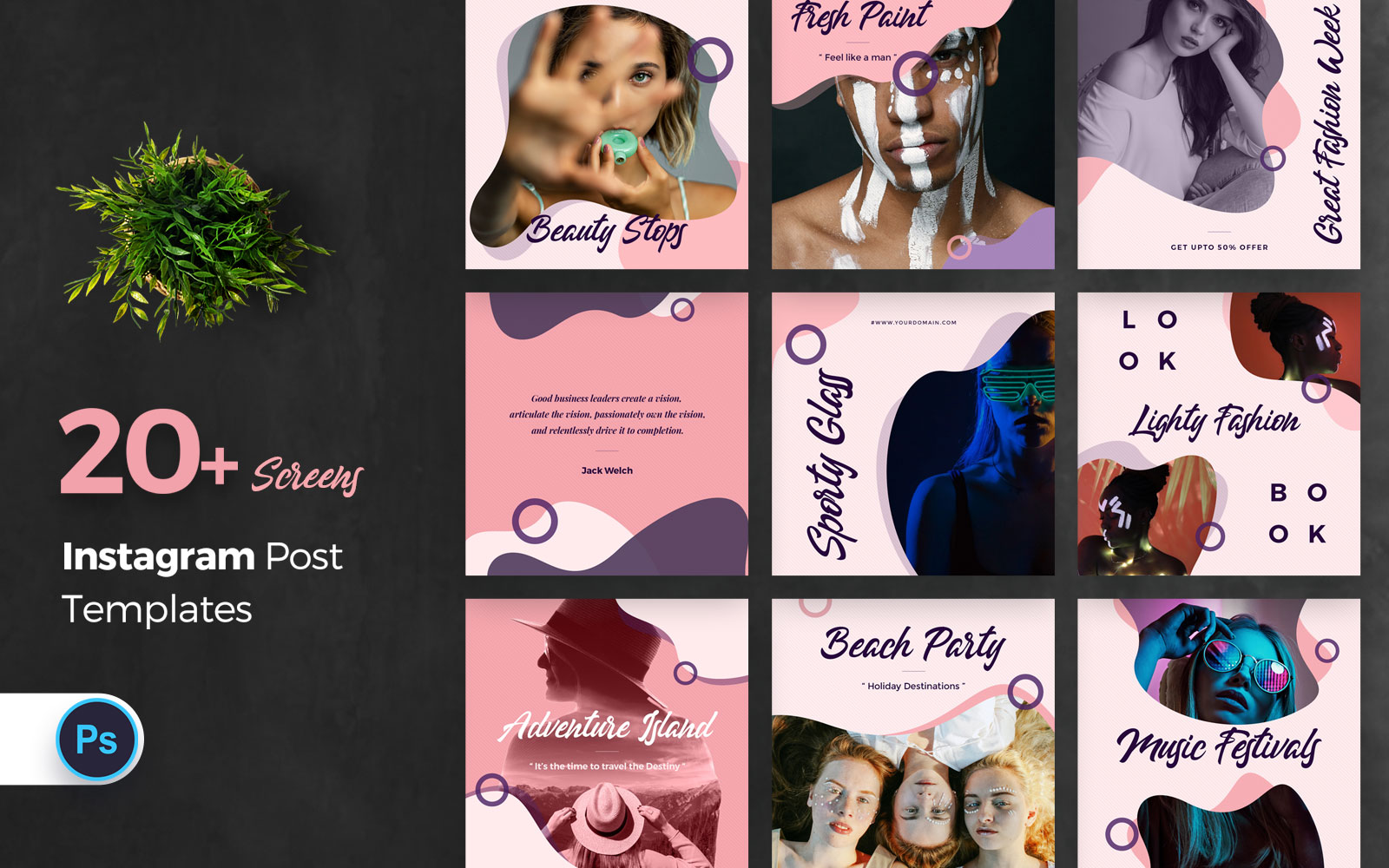 Instagram Post Social Media Template