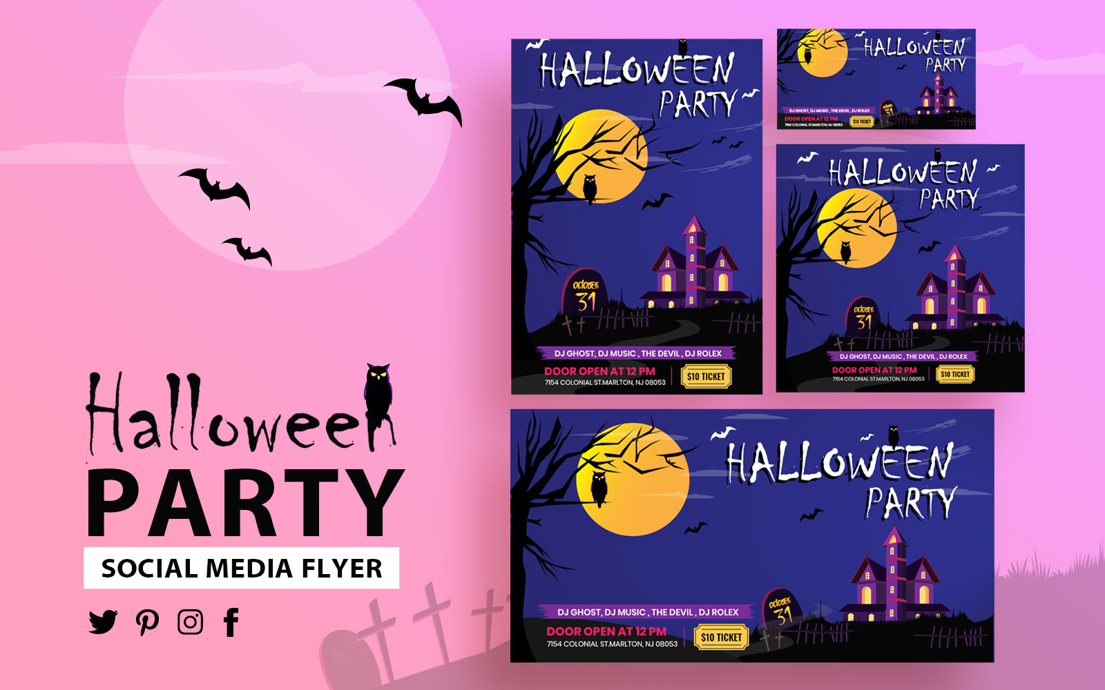 Halloween Social Media Template