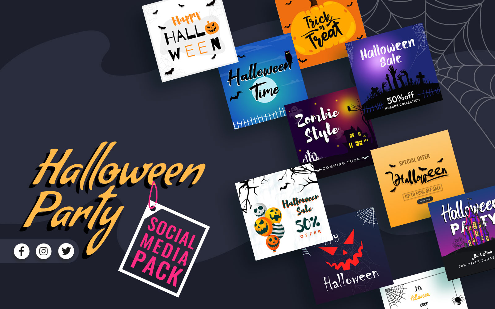 Halloween Social Media Template