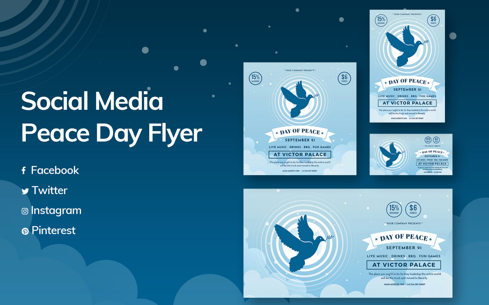 Peace Day Social Media Template