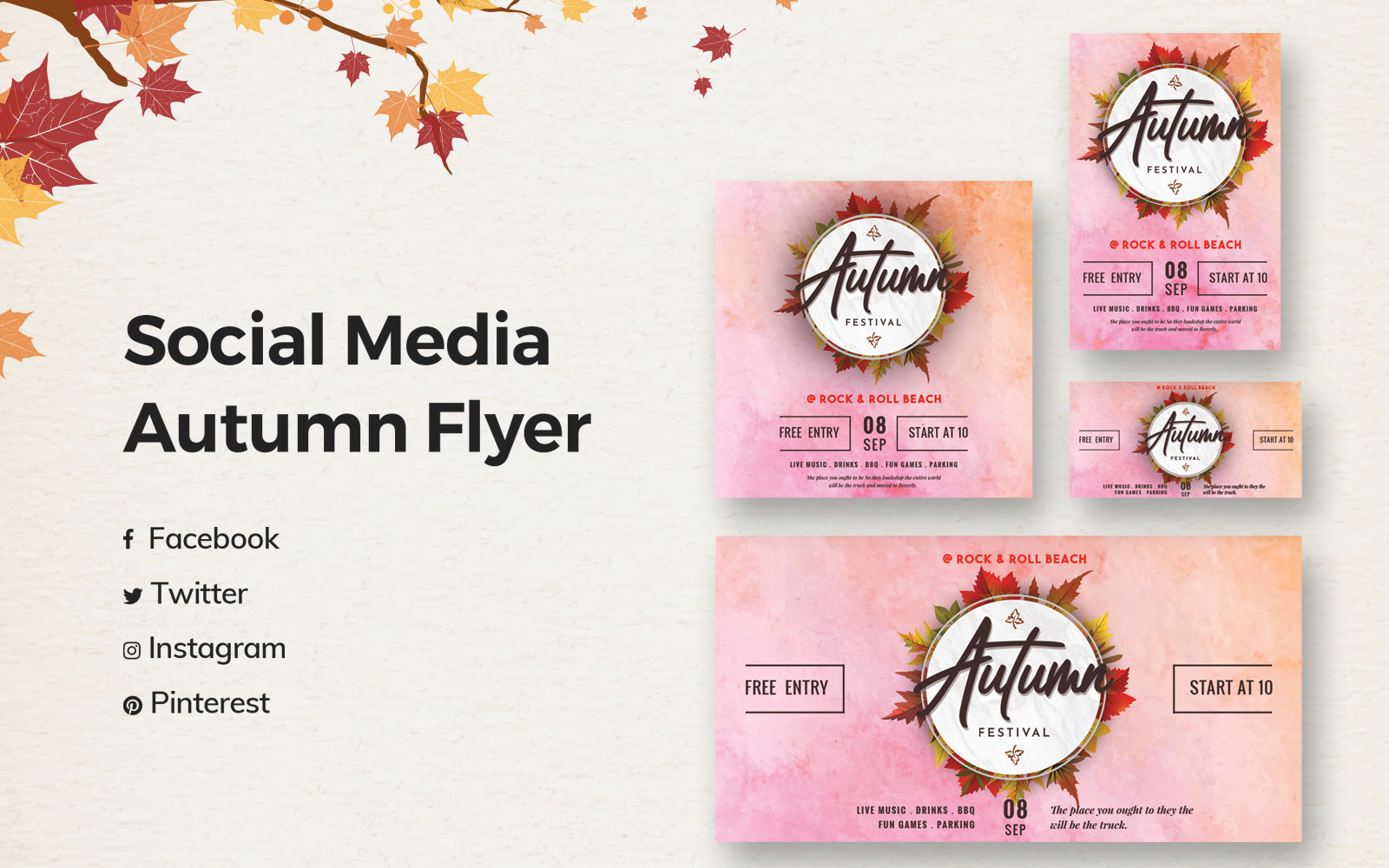 Autumn Social Media Template