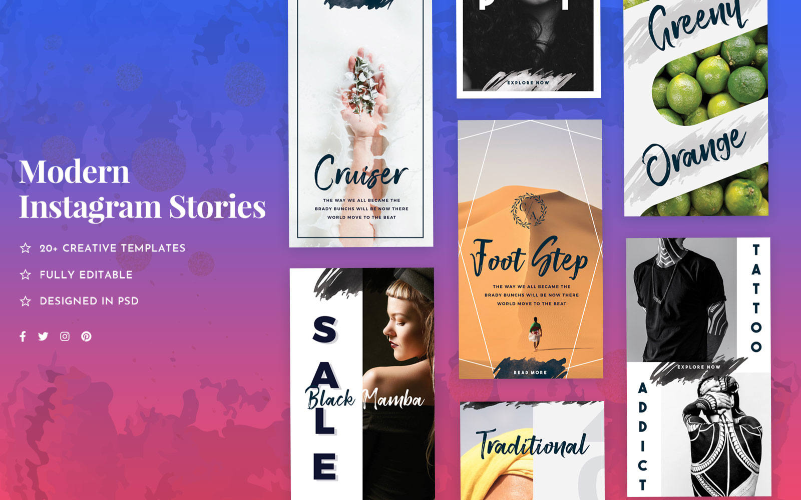 Instagram Stories Social Media Template