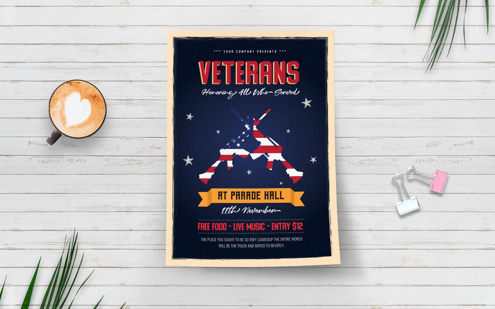 Veterans Day Flyer - Corporate Identity Template