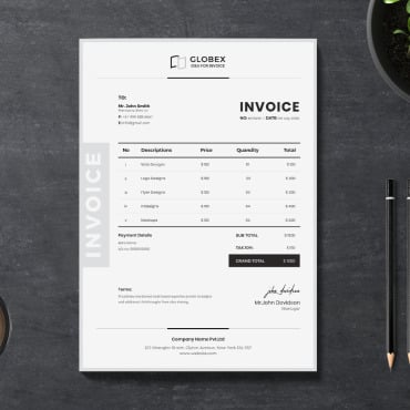 Invoice Template Corporate Identity 151083