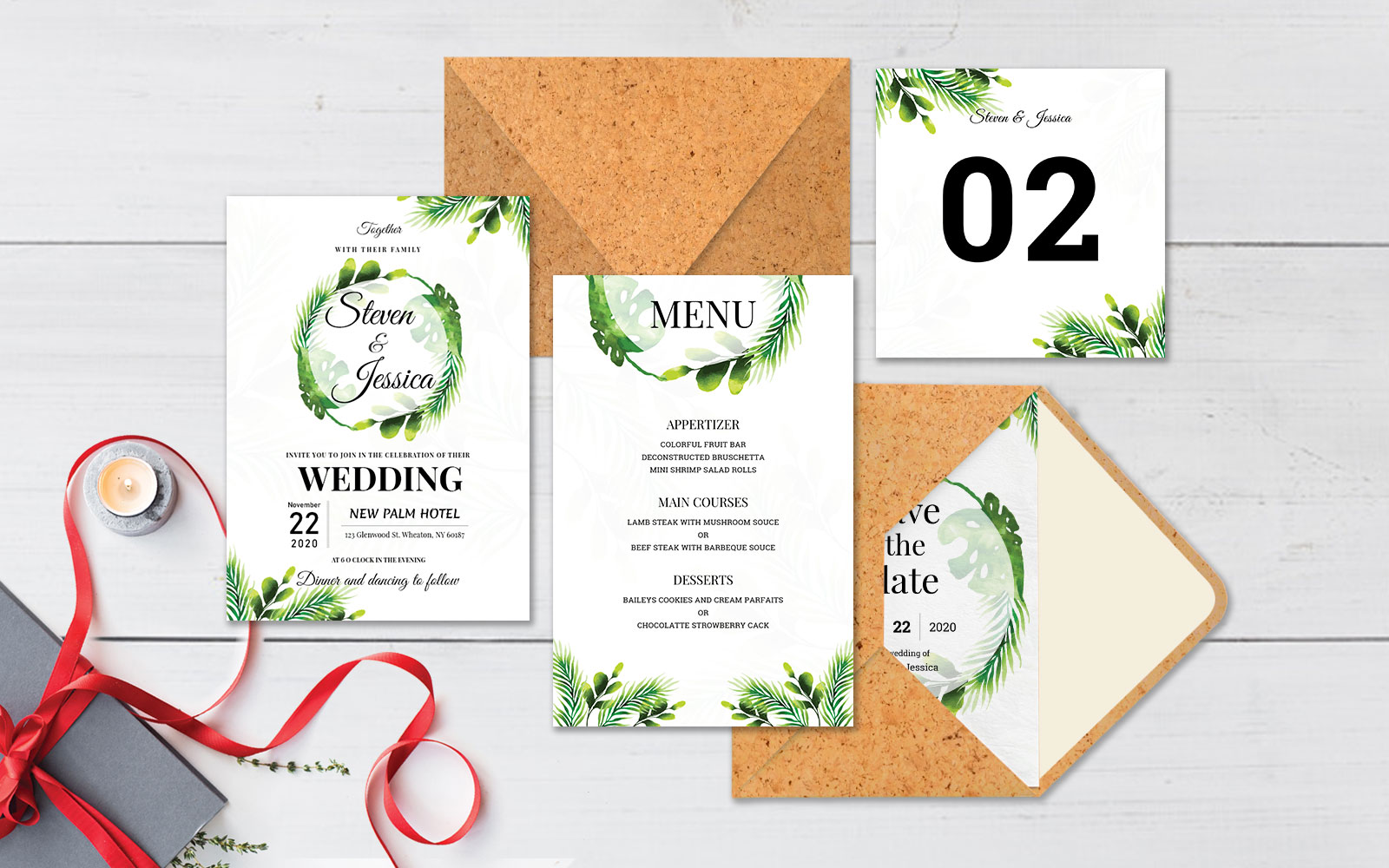 Wedding Invitation Pack - Corporate Identity Template