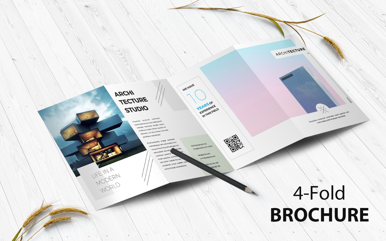 Architecture 4-Fold Brochure - Corporate Identity Template