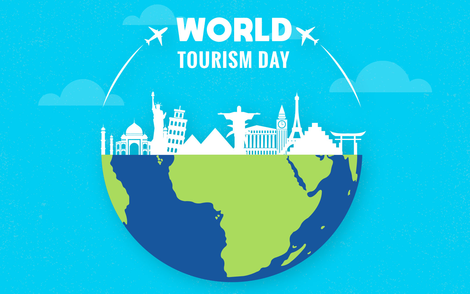 Tourism Day Background - Illustration