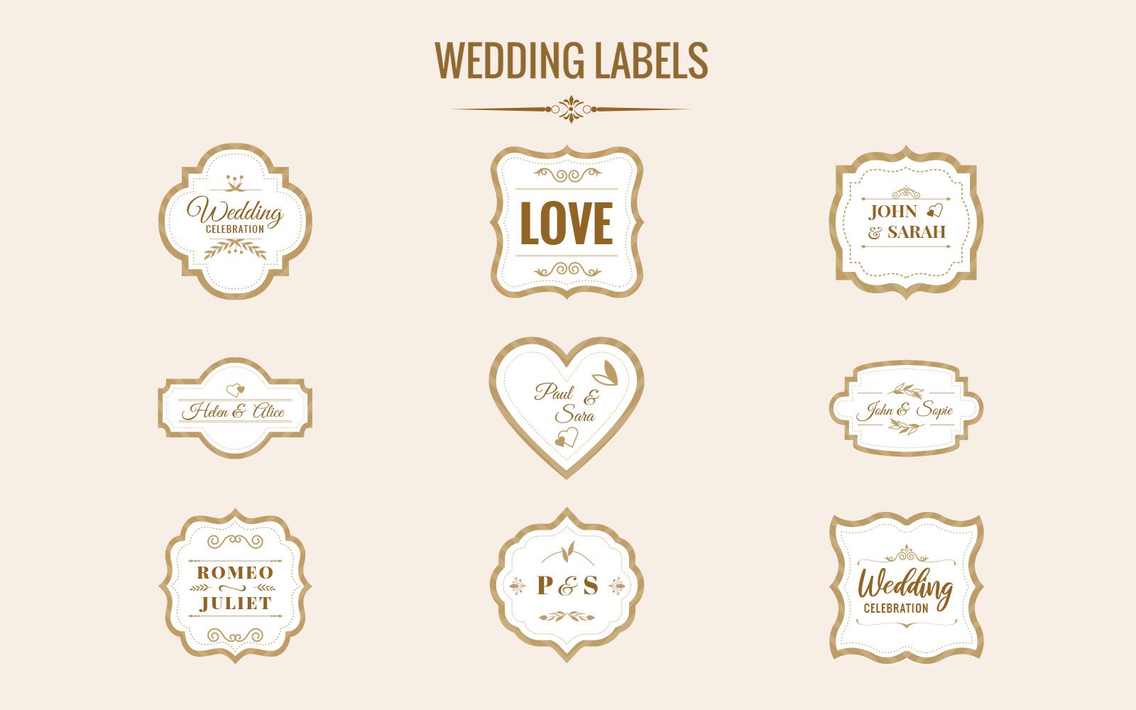 Wedding element collections - Illustration