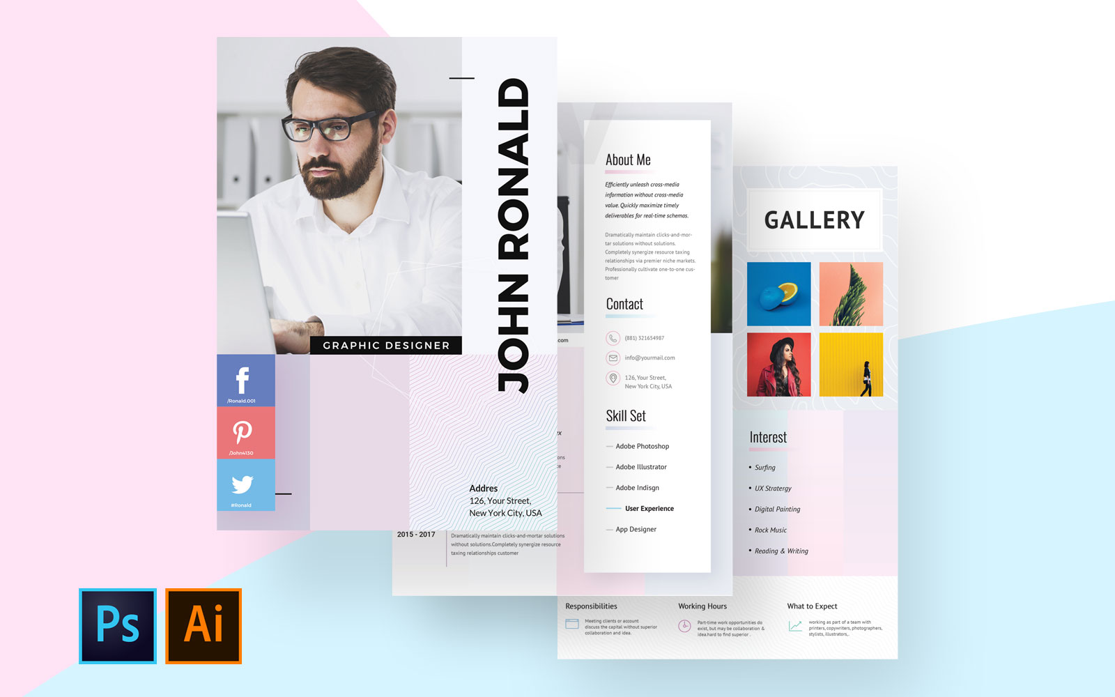 Graphic Designer CV Resume Template