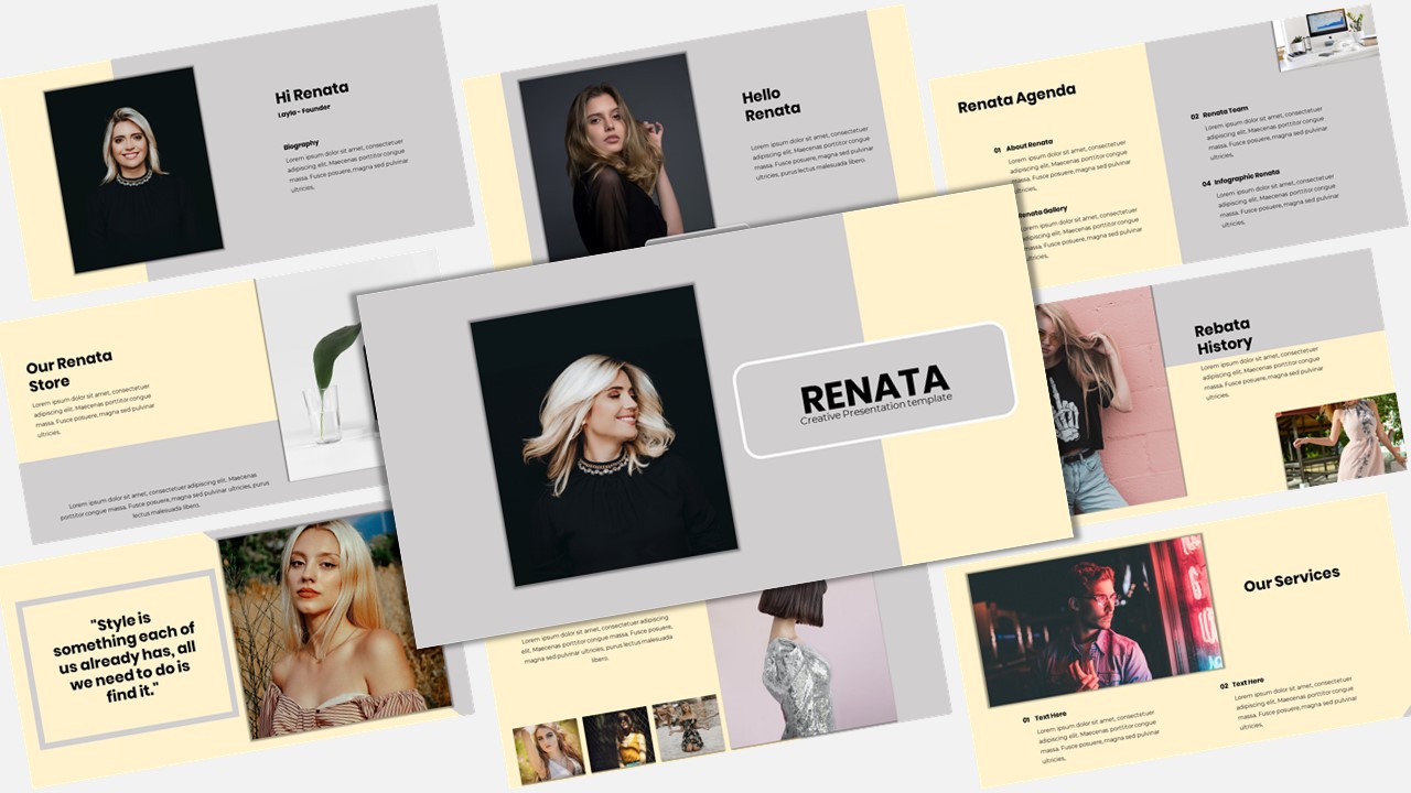 Renata - Creative Business PowerPoint template