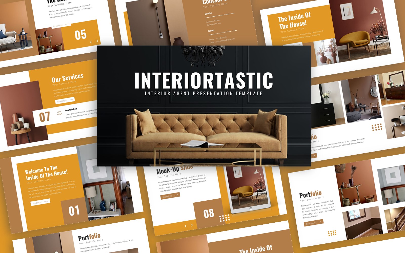 Interiortastic Interior Presentation PowerPoint template