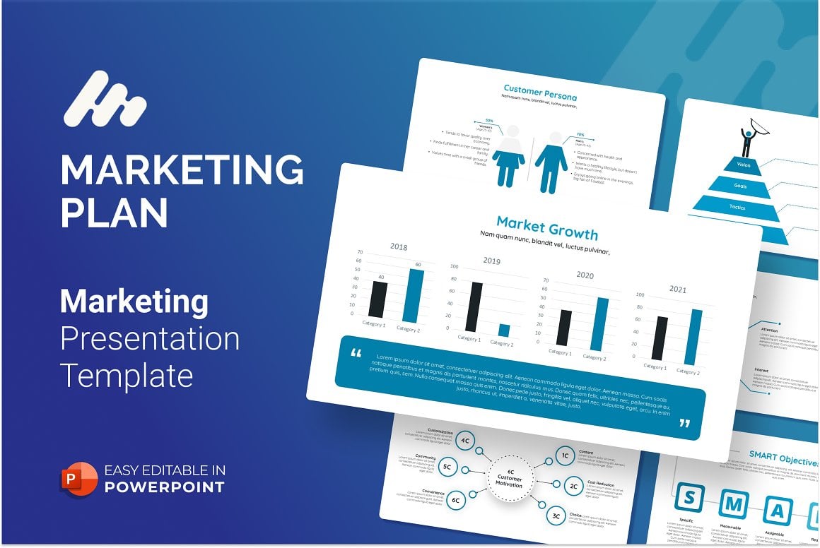 Marketing Plan Presentation PowerPoint template