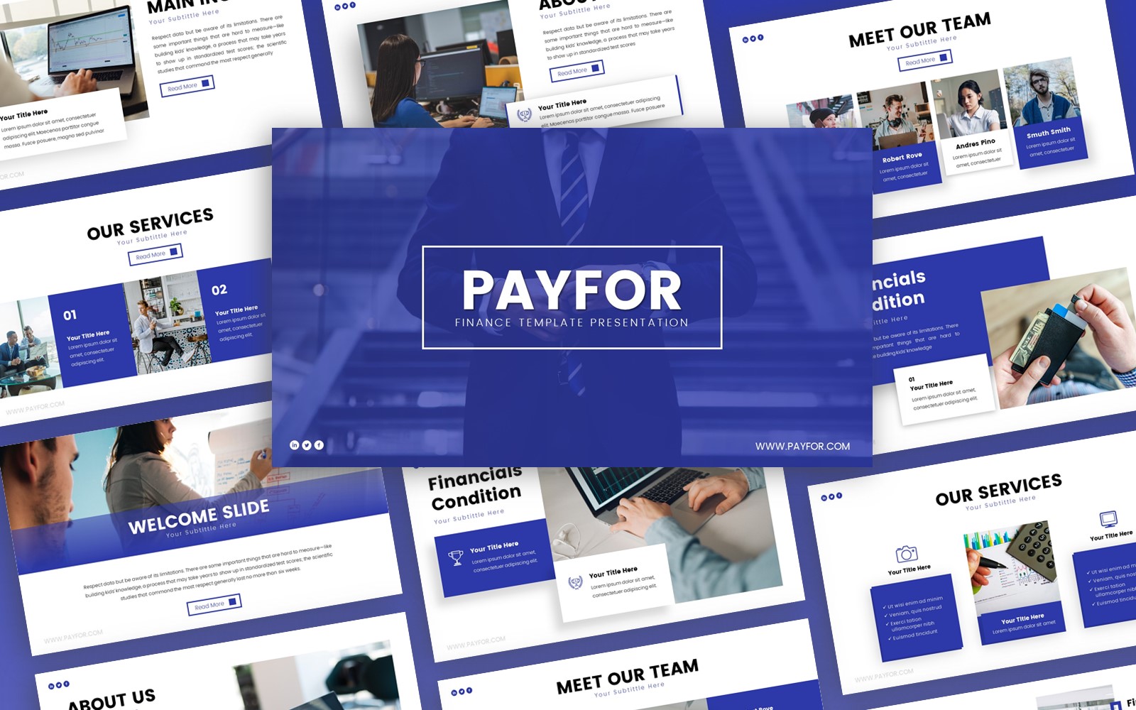 Payfor Finance Presentation PowerPoint template