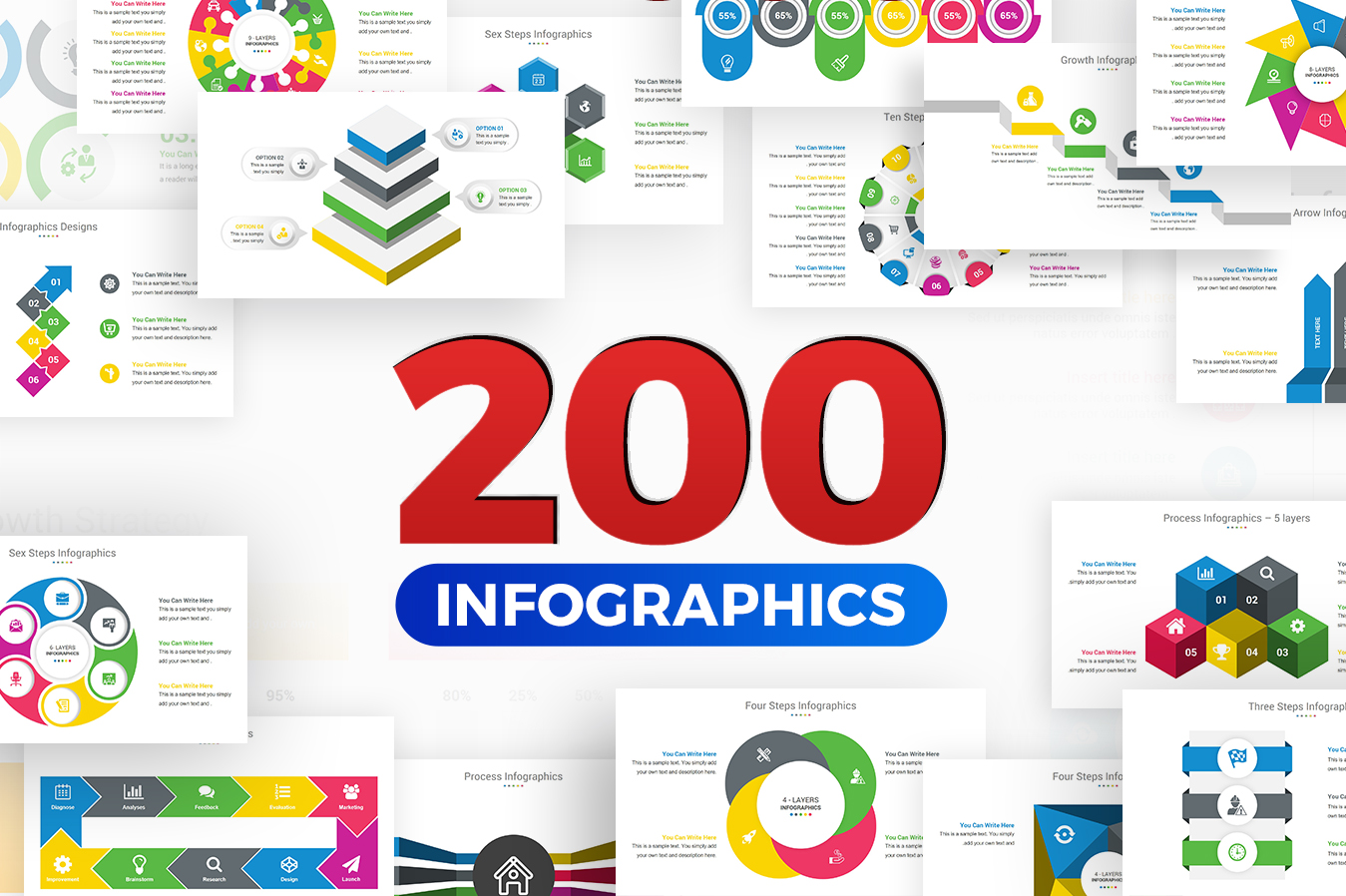 Premium Infographics PowerPoint template