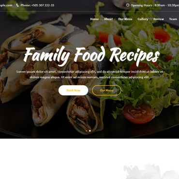 Cafe Clean Landing Page Templates 151220