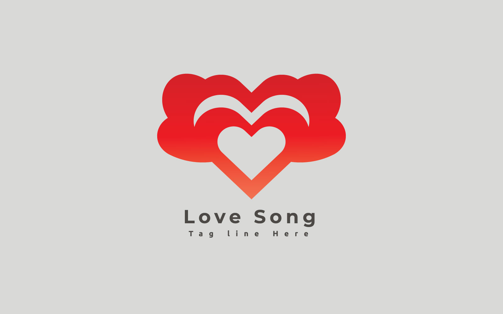 Love Song Logo Template