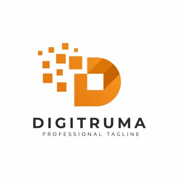 Letterd Logodatadesigndeveloperdevelopmentdigitdigitaldividefirmidentityletterletter Logo Templates 151411