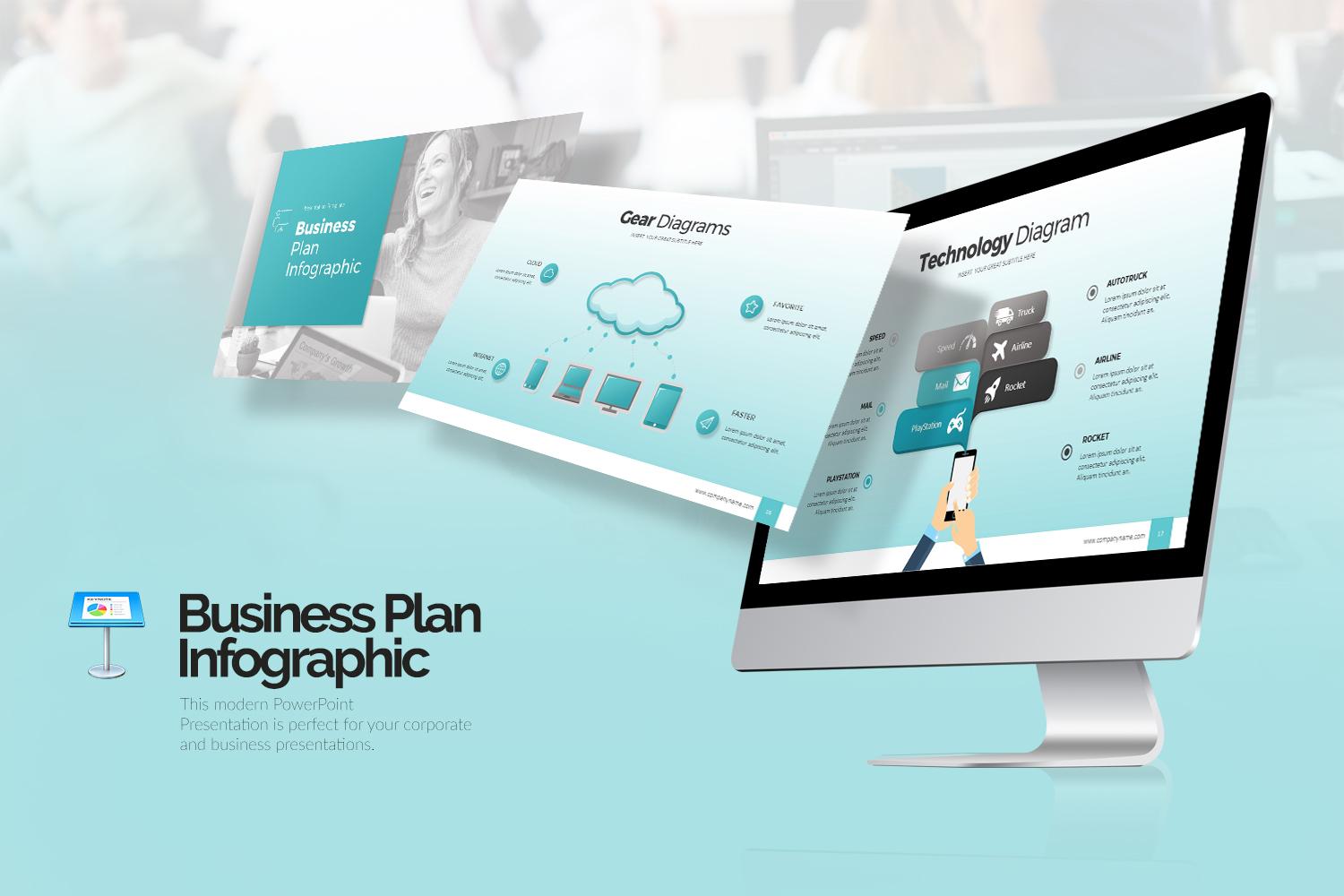 Business Plan Infographic - Keynote template