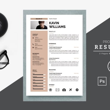 Black Blue Resume Templates 151671