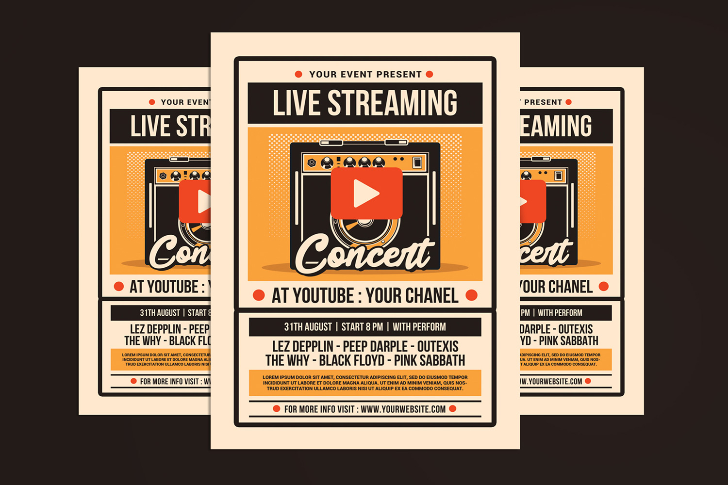 Live Streaming Concert - Corporate Identity Template