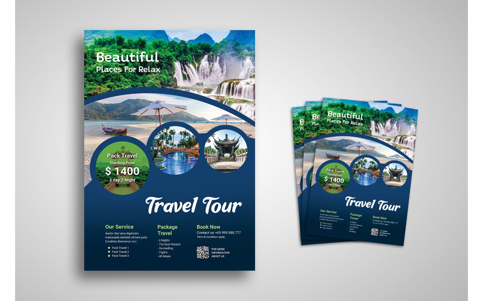 Flyer  Travel Tour Nature - Corporate Identity Template