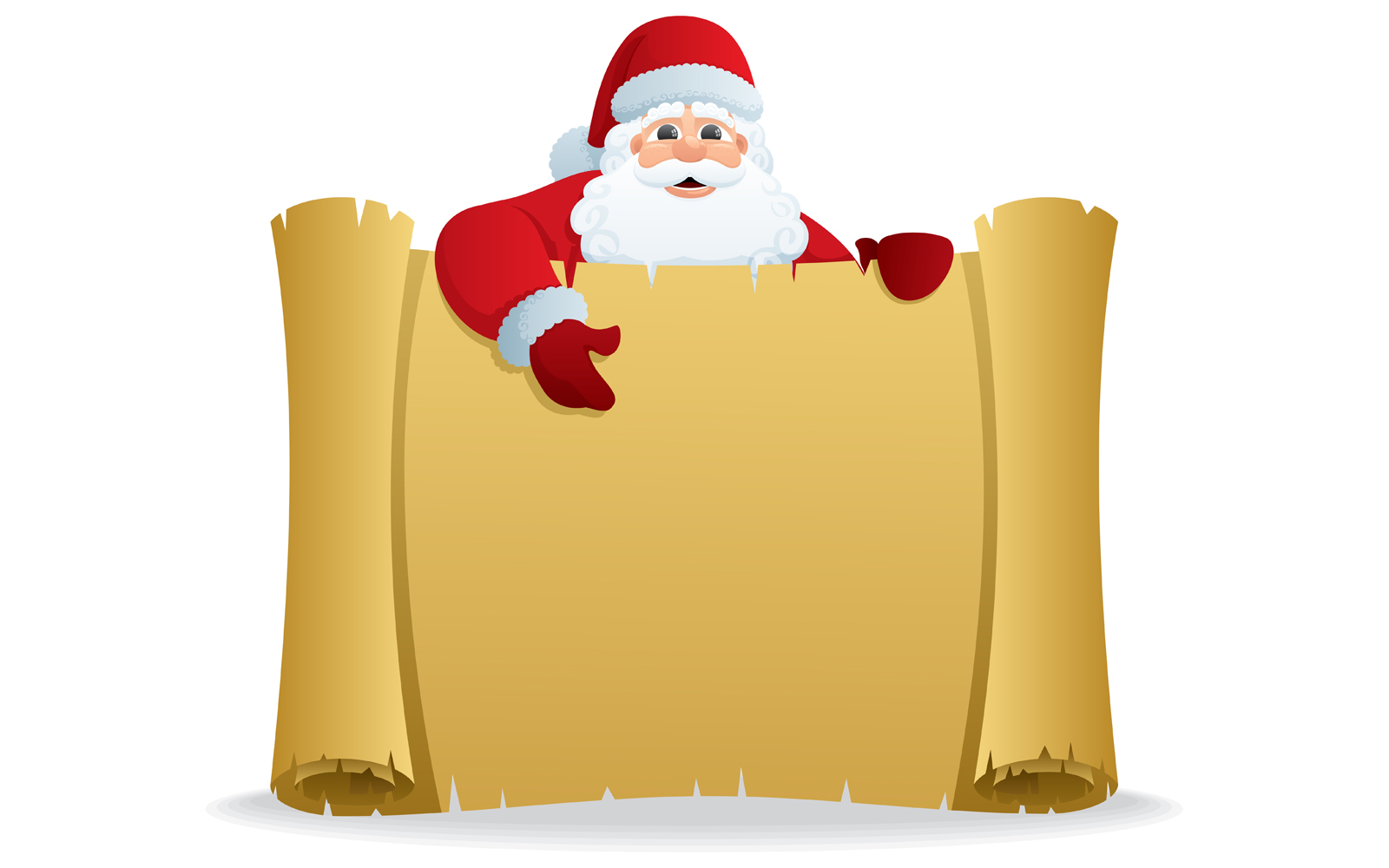 Santa Scroll - Illustration