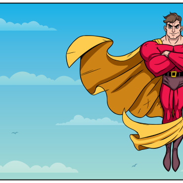 Super Hero Illustrations Templates 151821