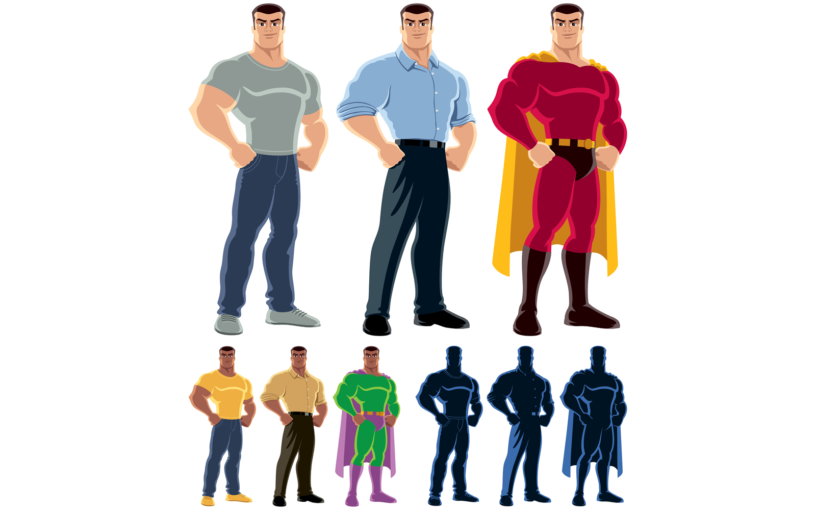 Superhero Transformation - Illustration