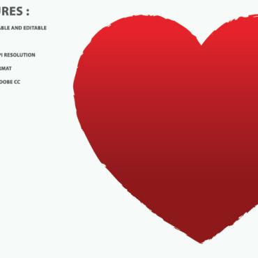 Heart Shape Illustrations Templates 151828