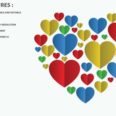 Heart Shape Illustrations Templates 151836