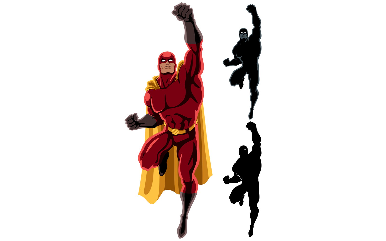 Superhero Flying 2 - Illustration