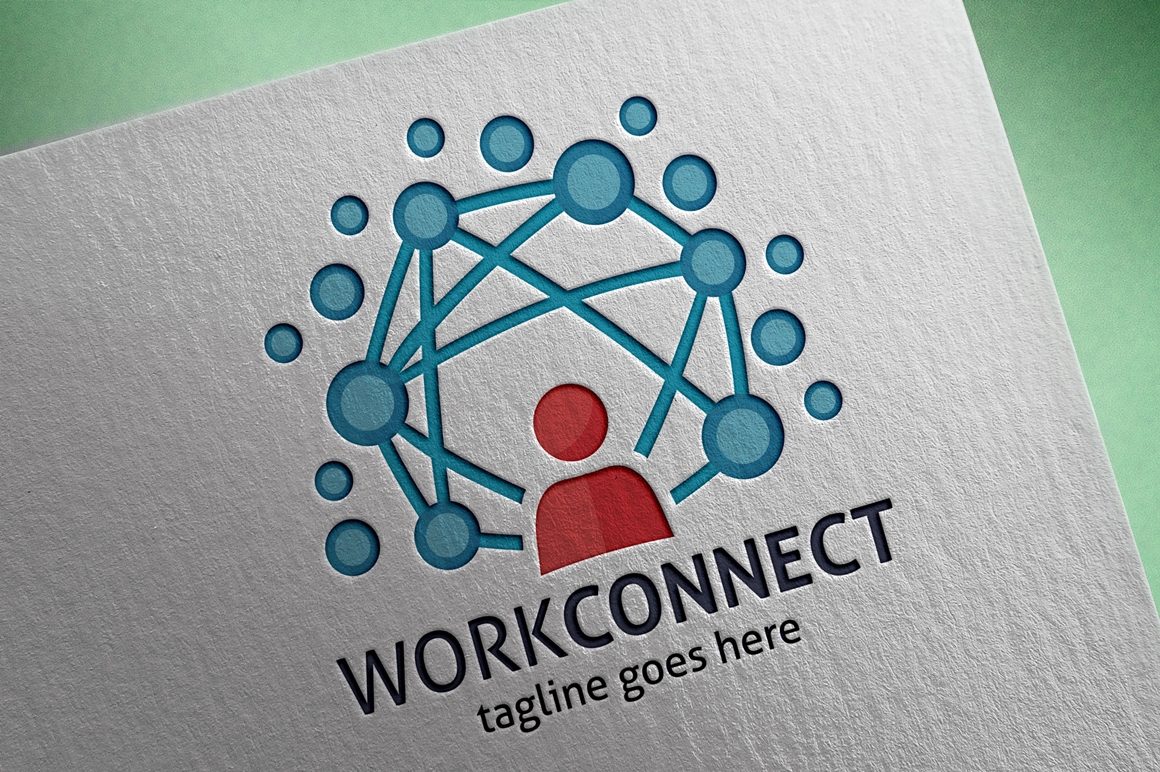 Work Connect Logo Template