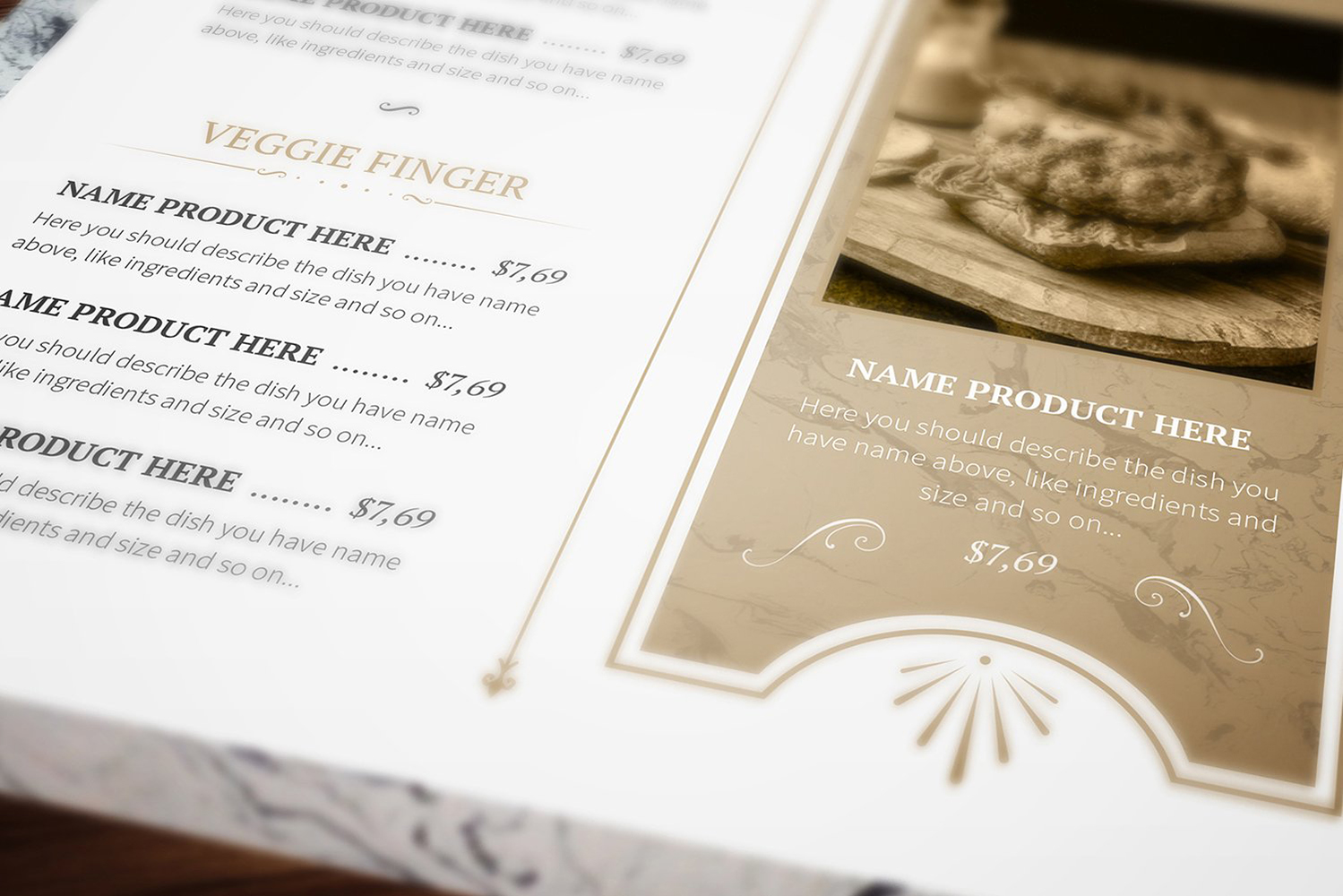 Classy Food Menu 7 - Corporate Identity Template