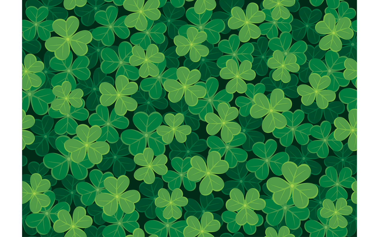 Seamless Clover Pattern - Illustration