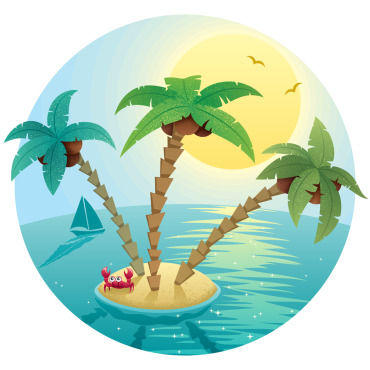 Tropical Exotic Illustrations Templates 152013