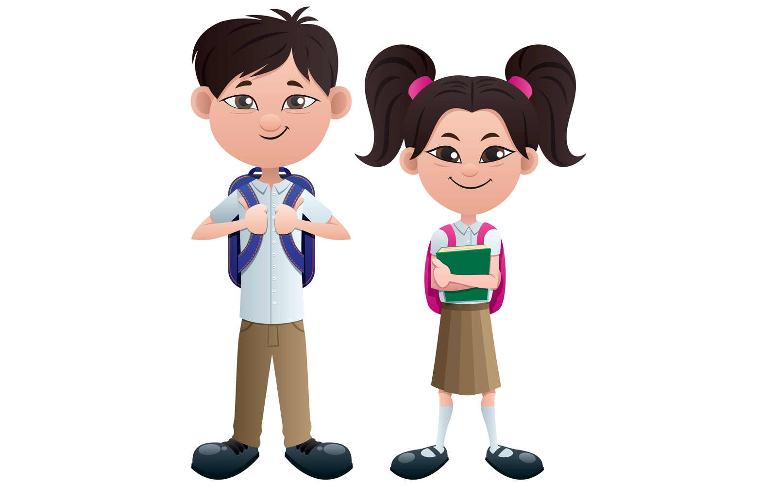 Students Asian - Illustration