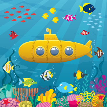 Yellow Bathyscaphe Illustrations Templates 152044