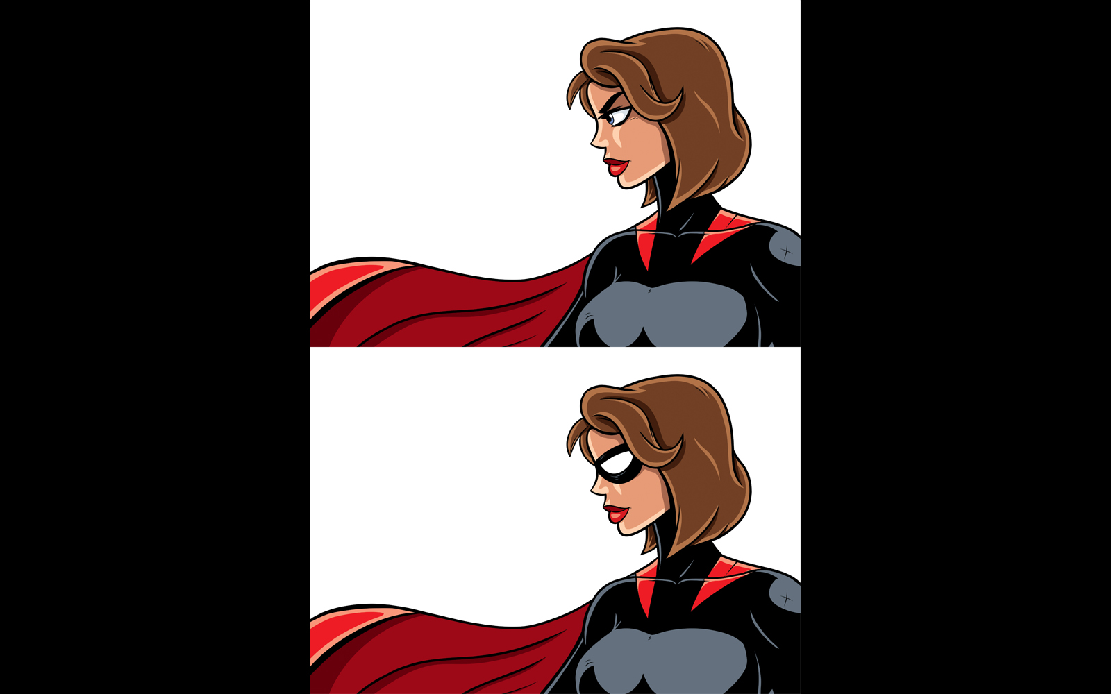 Superheroine Portrait - Illustration