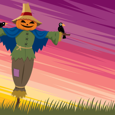 Scarecrow Background Illustrations Templates 152159