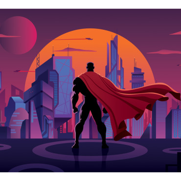 Super Hero Illustrations Templates 152178