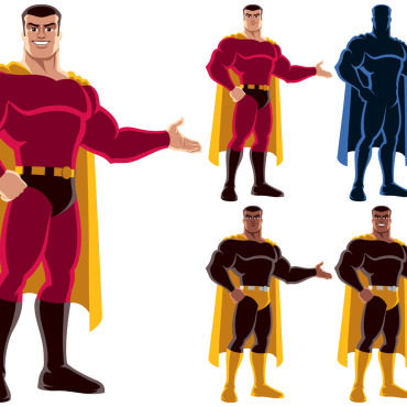 Super Hero Illustrations Templates 152189