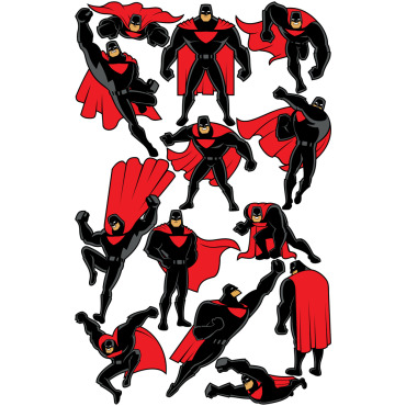 Super Hero Illustrations Templates 152191