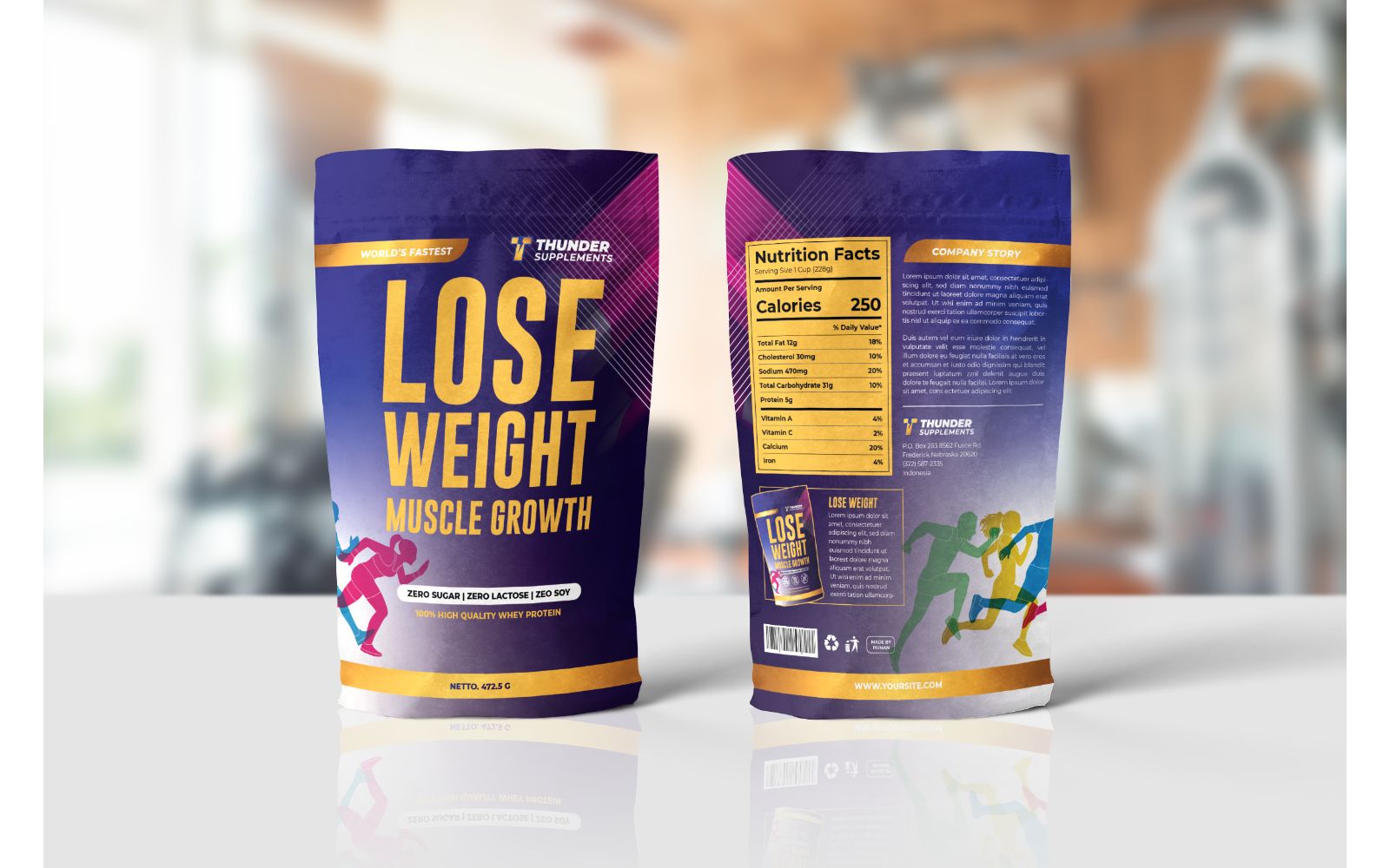 Packaging  Lose Weight - Corporate Identity Template