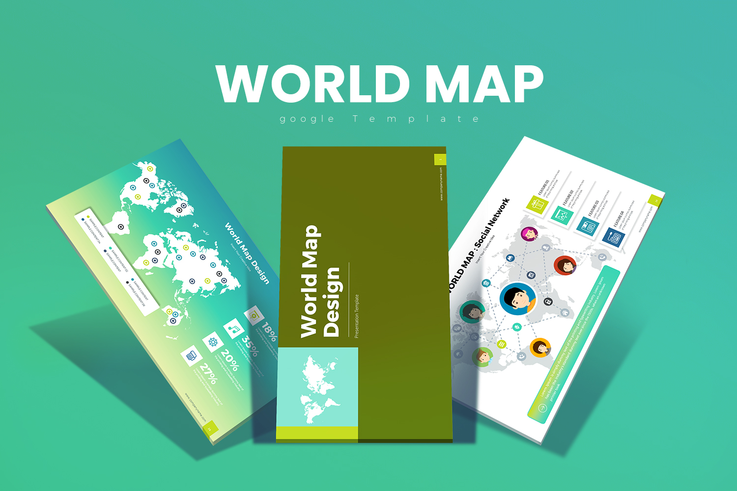 World Map  Templates Google Slides