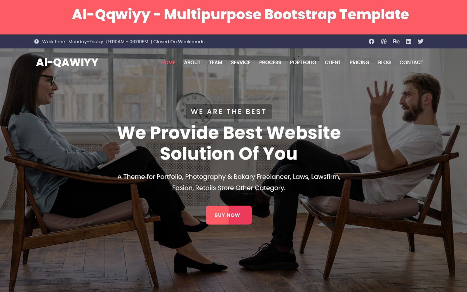 Al-Qawiyy - Multipurpose HTML5 Landing Page Template