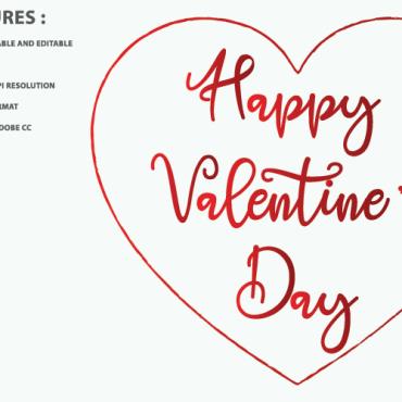 Valentines Label Illustrations Templates 152488