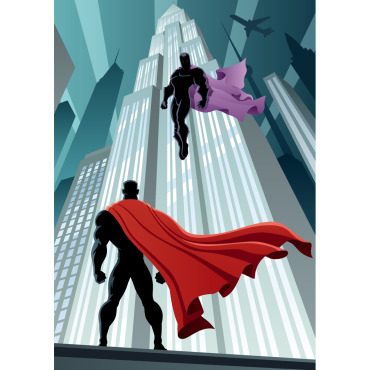 Super Hero Illustrations Templates 152525